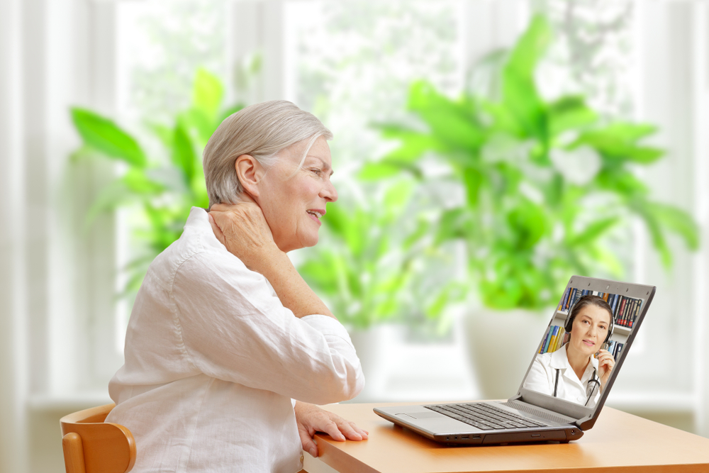 senior using telehealth with medicare coverage
